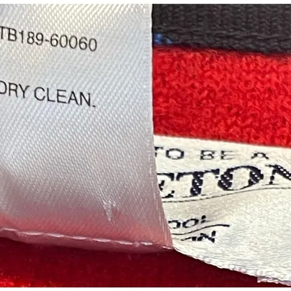 Vintage PENDLETON Jacket Women's Large Bright Red Virgin Wool‎ Full Front Zip - Image 6
