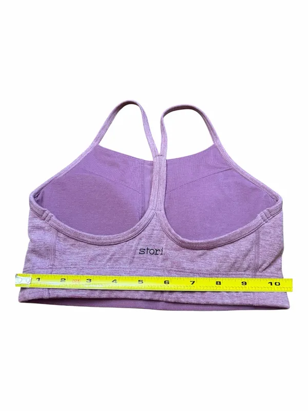 Stori Legend Bra Bralette with Double Straps, Heather Purple, Size 2 - Image 3