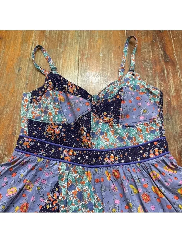 Maeve Anthropologie Patchwork Floral Sundress XS - Image 2