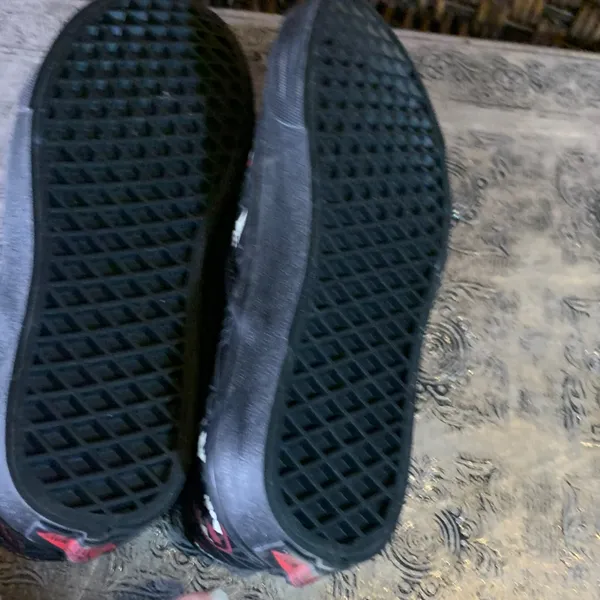 NWT Vans Black and Red Glow in the Dark Shoes Size 6.5 Women’s - Image 6