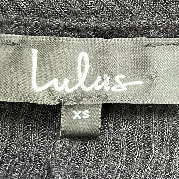 Lulus black crossover Sweater fitted minimalist neutral workwear size XS - Image 5