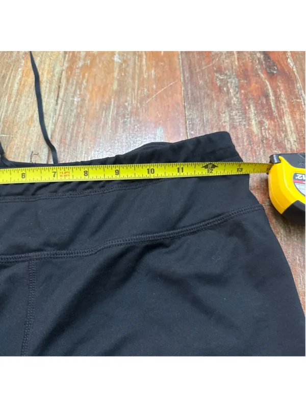 Nike Dri Fit Cropped Leggings Women's Medium Black - Image 9