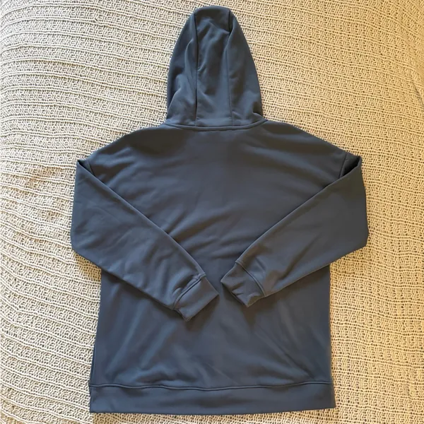Mondetta Women’s Athletic Workout Gym Soft Zip Up Hood Blue Jacket Large - Image 2