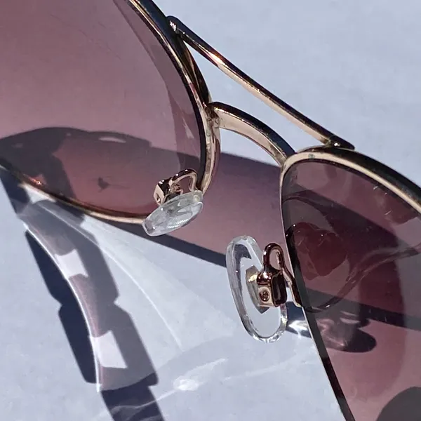 💖 Vintage Y2K 2000s RocaWear Rose Gold Pink Aviator Pilot DTRWL0319-R R414 RSGDPK Sunglasses 💖 - Image 11