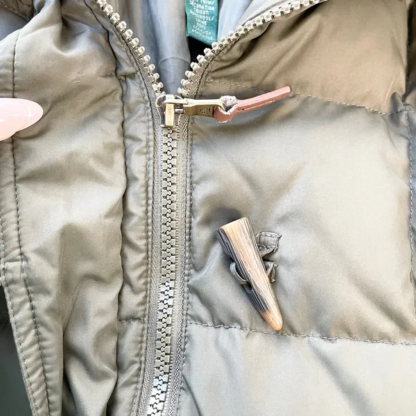 LAUREN Ralph Lauren Womens XS Down Parka Olive Green Removable‎ Hood Winter - Image 7
