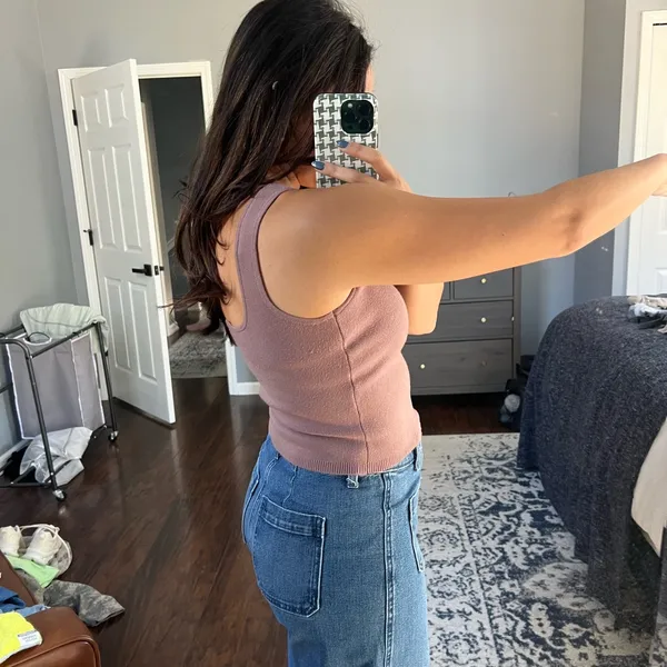 Abercrombie Stretchy Sweater Square Neck Tank Top - Image 7