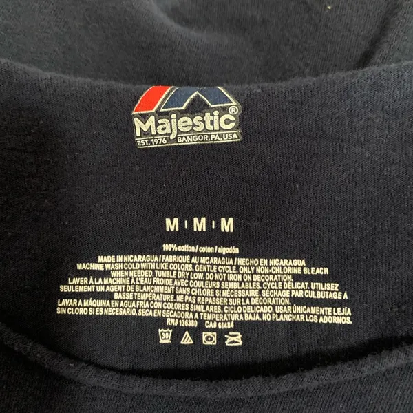 Majestic MN Twins T-Shirt. Women’s M. Buxton. Cut out neck for off the shoulder look - Image 4