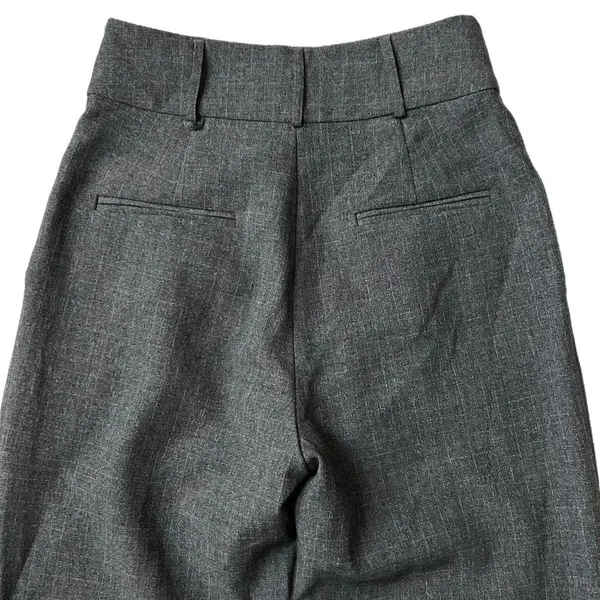 For Love & Lemons Turner Wide Leg Cropped Pants in Gray Size Small - Image 5