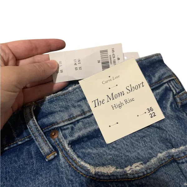 Abercrombie & Fitch the high rise mom short size 22 NWT - Image 4