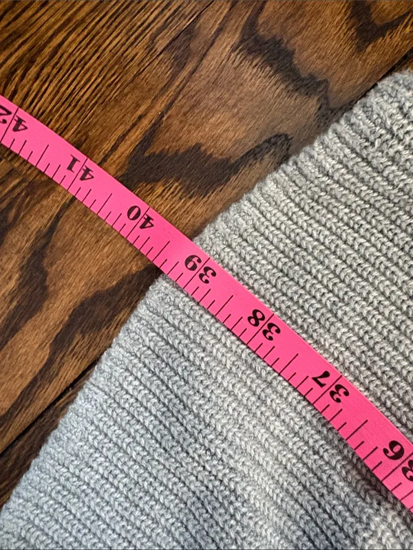 Old Navy Gray Open Front Longline Duster Cardigan Sweater Size XL Tall Pockets - Image 6