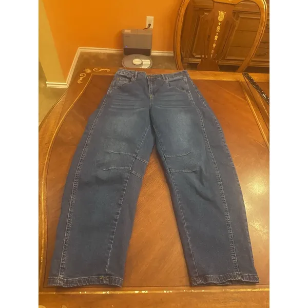American Eagle Unbranded Barrel Jeans Womens Size L - Image 2