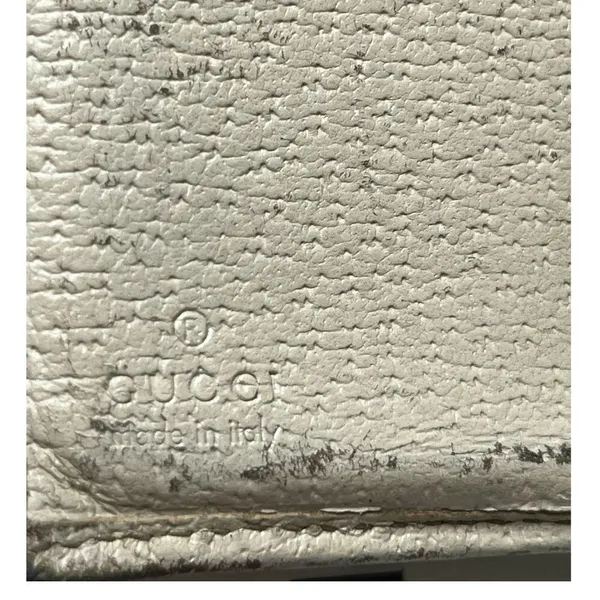 Gucci D Ring GG Canvas leather Continental Wallet Cream leather interior - Image 4