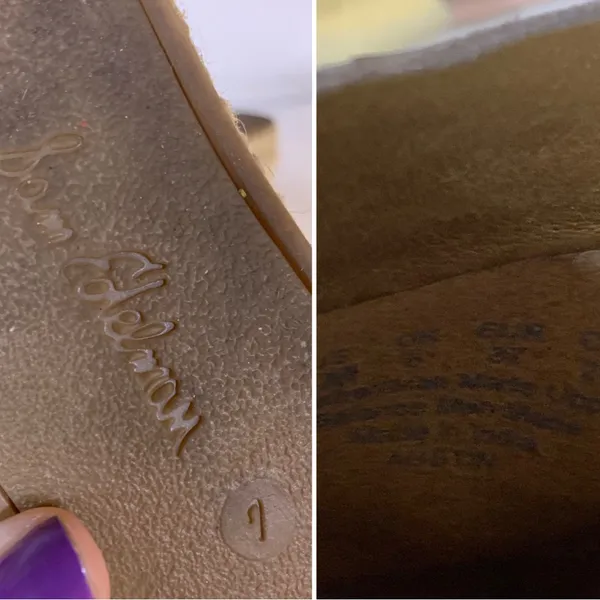SAM EDELMAN GOLD LEATHER "AUSTIN" ESPADRILLE SLIDE MULES (7M) - Image 12