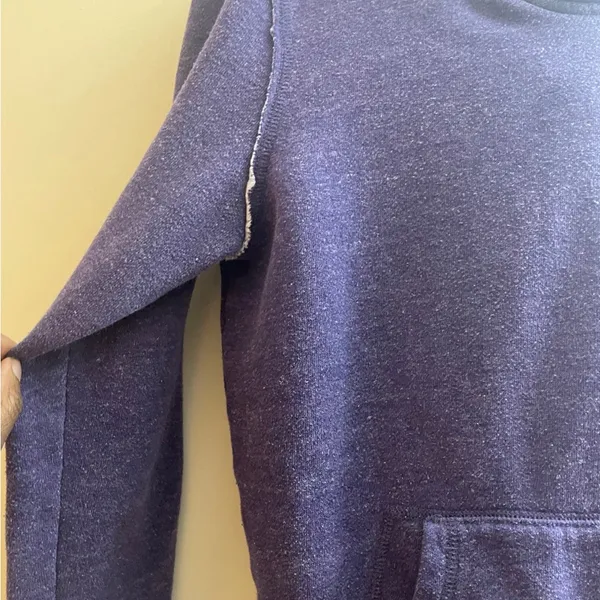 American Eagle purple hoodie teal fleece-lined sweatshirt size medium - Image 12