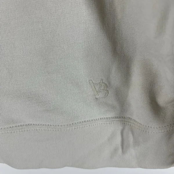 Veronica Beard Sweatshirt Womens Small Cream Ivory Natti Crop‎ French Terry Pima - Image 4