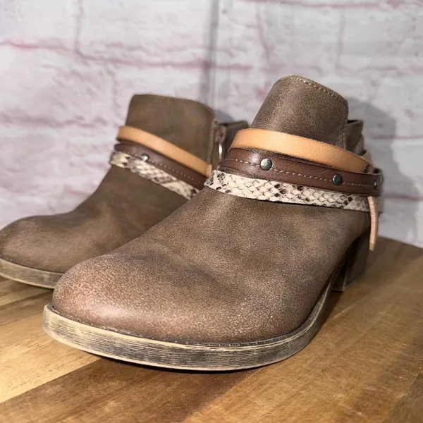 Jellypop Nashville Women's Ankle Boots in Brown Size 7 - Image 6