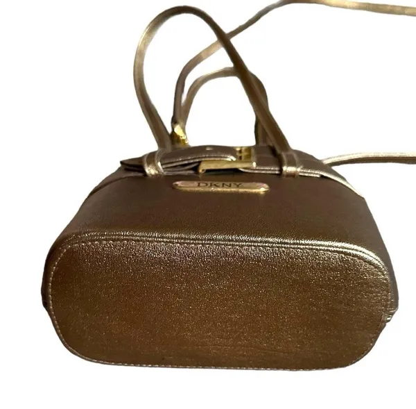 DKNY Gold Metallic Mini Bag - Image 5