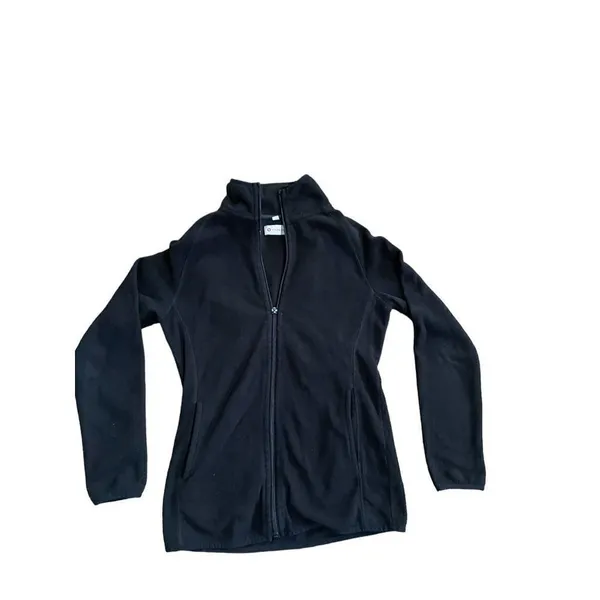 White Cross full zip black fleece jacket‎ sz S - Image 6