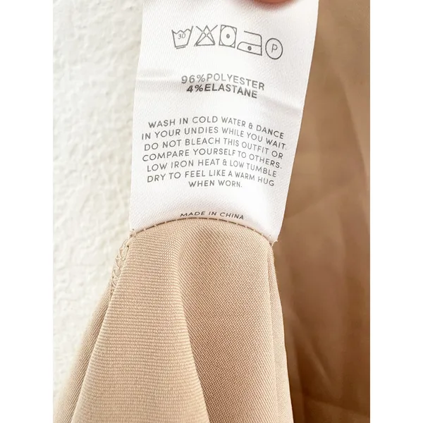 Peppermayo Kamala Contrast Maxi Dress Size 2 Satin Champagne And Ivory Wedding - Image 7