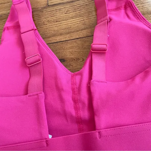 NWT Fabletics All Day Every Day Bra Plush Pink/Sprout - Image 6
