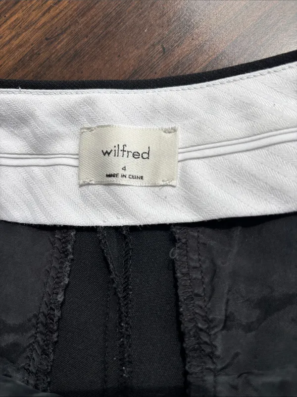 Wilfred Black Tailored Tapered Trousers Sz 4 Work Wear Career Career Minimalist - Image 9