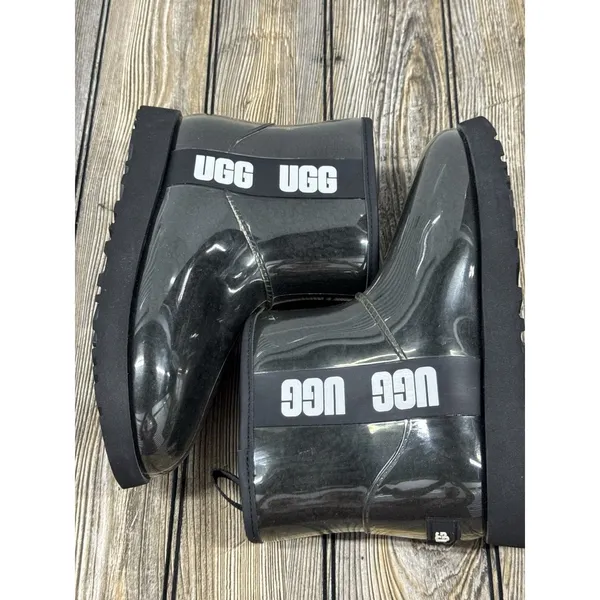 UGG Classic Clear Mini in Black SZ 9 - Image 7