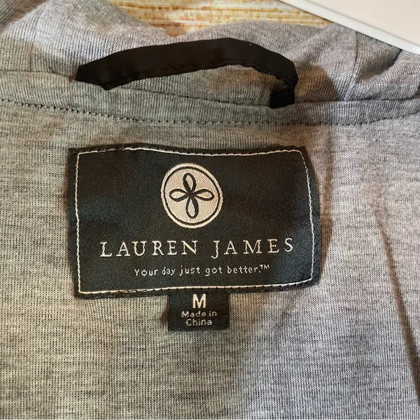 Lauren James hooded waterproof windbreaker drawstring jacket women Size Medium - Image 2