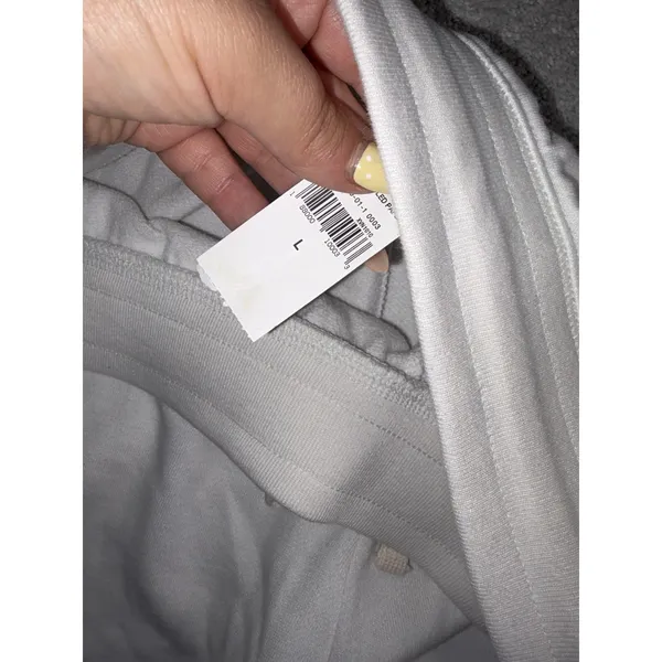 gap nwt 5 stripe sweatpants white womens L - Image 6
