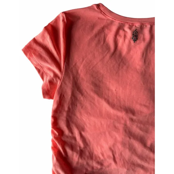Free People Movement Tempo Ruched UV Protection Tee Orange Women's Size Small - Image 8