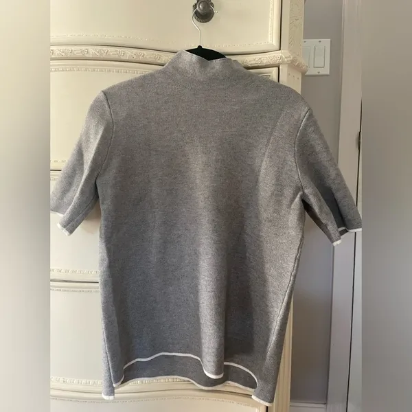 Zara Knit Short Sleeve Sweater Size M - Image 3
