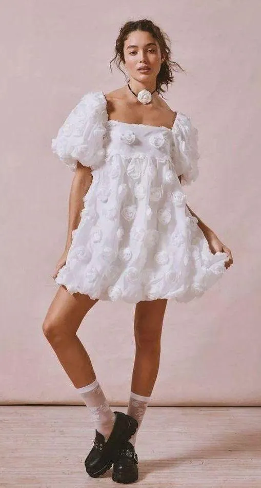 Dream Belle Rosette Mini Dress size 4 - Image 3