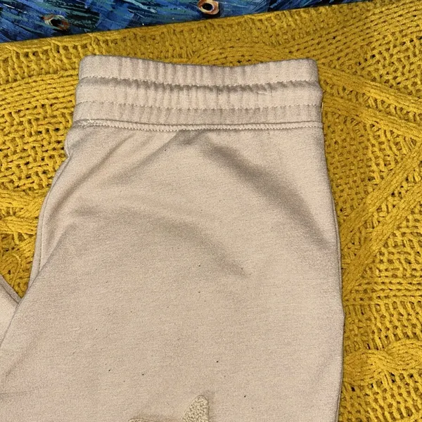 Olive + Oak Size S Beige Embellished Sweatpants - Image 8