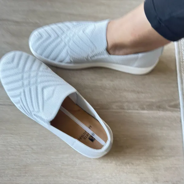 White Mountain Light Blue Slip-On Sneakers - Image 2