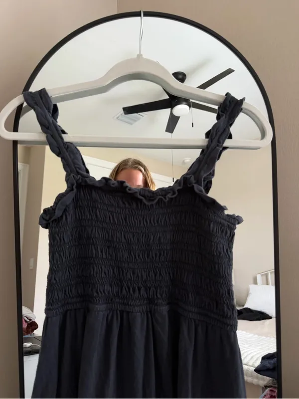 American Eagle Outfitters Black Smocked Tiered Maxi Dress - Image 2