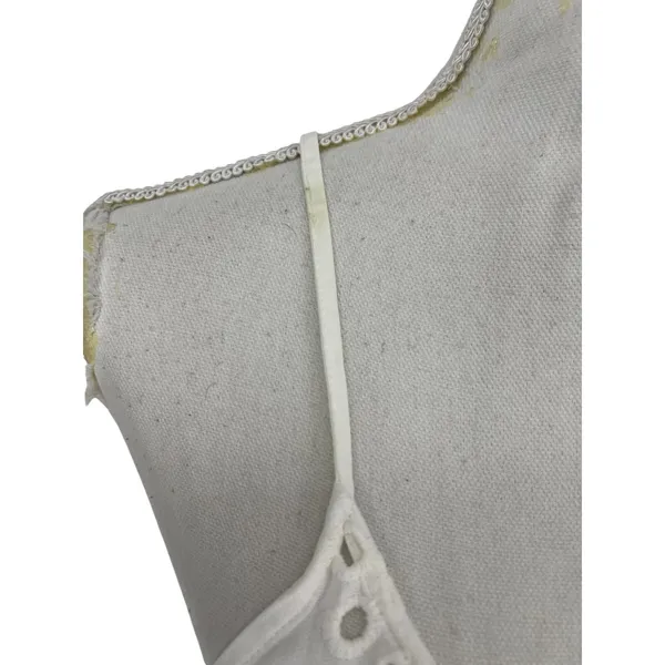 Maaji White Eyelet Spaghetti Strap Swim Cover-Up Dress Size S‎ - Image 5
