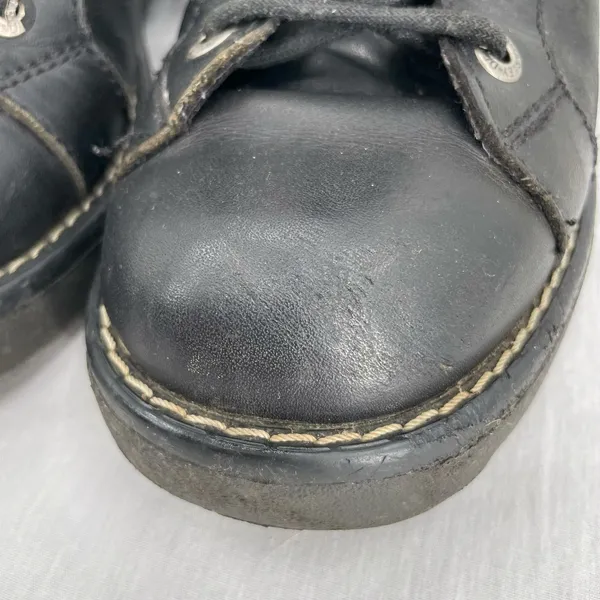 Harley-Davidson Black Leather Biker Boots Lace Up Side Zipper 84051 Heavy Duty 9 - Image 14