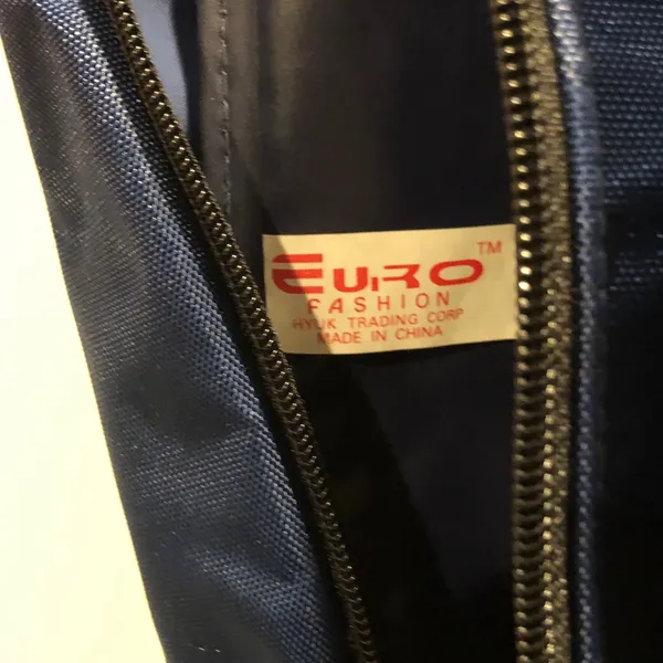 Vintage Europac Original Design Navy Oversized Crossbody Bag - Image 5