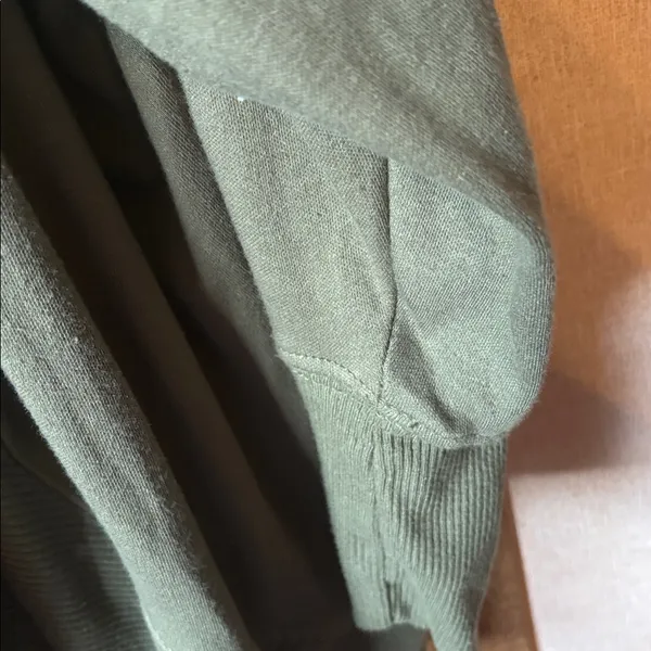 FINAL MARKDOWN Allyson Whitmore Green open front flyaway jacket 2x - Image 4
