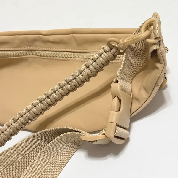 BEIS The Sport Pack Fanny Pack Belt Sling Bag Beige Tan Paracord Strap - Image 11