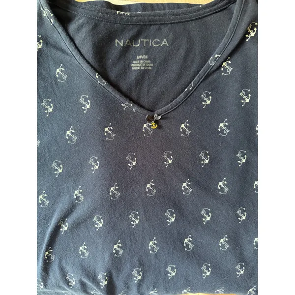 Nautica Anchor Print Sleep Shirt | Women's Small - Image 7