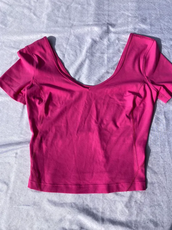 Lululemon align sonic pink tee - Image 4