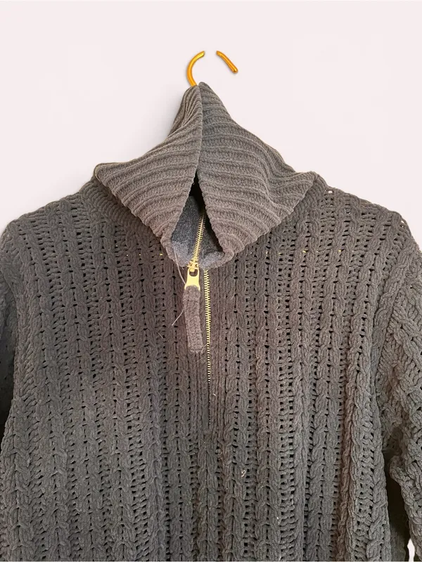 Aerie Cable Car Quarter Zip Sweater - Image 10