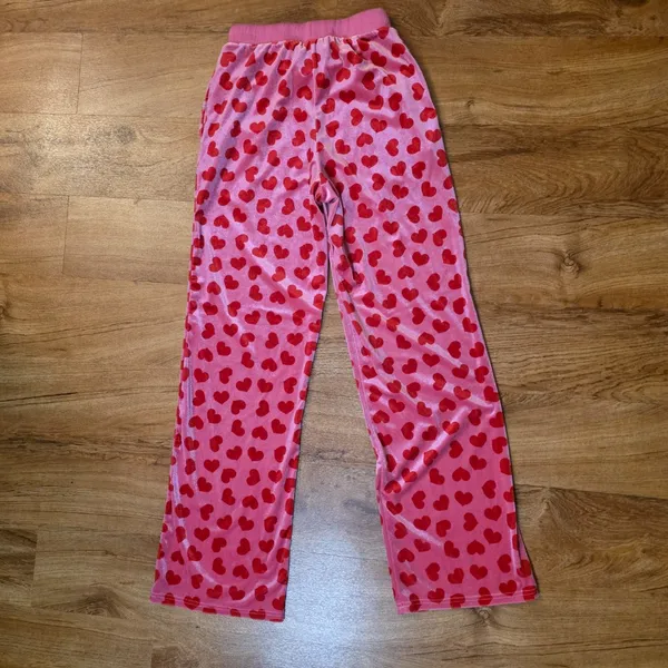 Sugar Thrillz Loyal Maneater Pink Heart Velour Track Pants - Image 7
