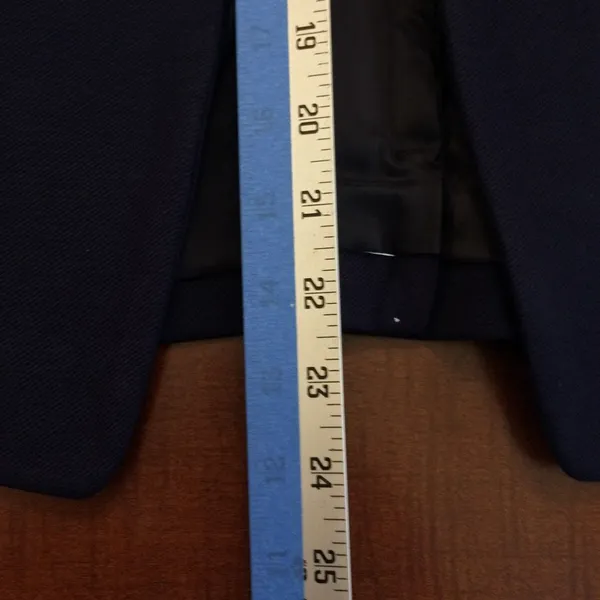 J. Crew 365 navy blazer 6 viscose blend Blue - Image 4