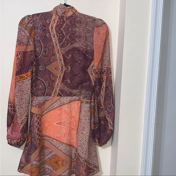 NWT divine heritage paisley orchid mini dress s‎ - Image 6