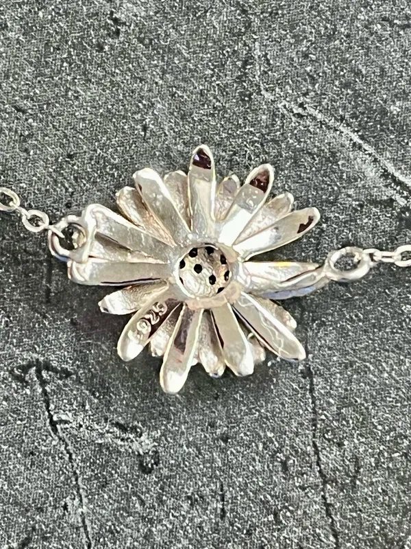 Anthropologie Sterling silver bee daisy bracelet - Image 5