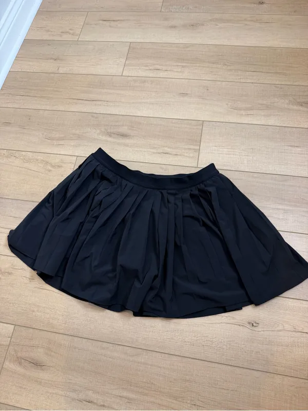 Lululemon High-Rise Pleated Tennis Skirt Long Black Size 14 W8ARAT Athletic - Image 2