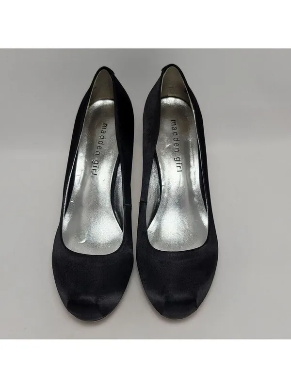 Madden Girl Getta Rhinestone Embellished Heel Pump Shoe Size 7 Black - Image 3