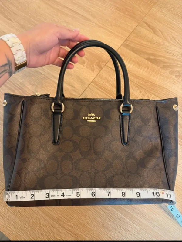 Coach Surrey Carryall Signature Satchel F67026 - Image 7