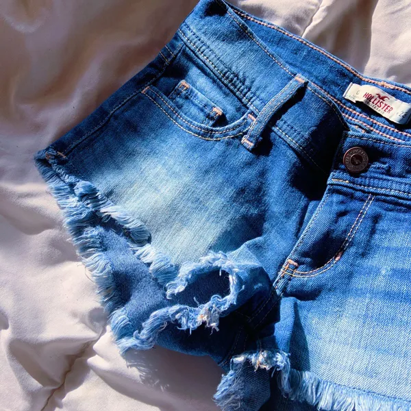 Hollister Frayed Jean Shorts - Image 2